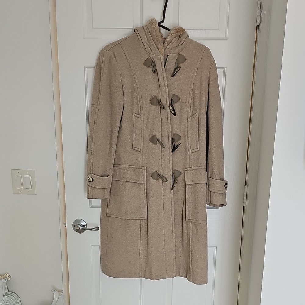 Women's Tan Wool Coat
